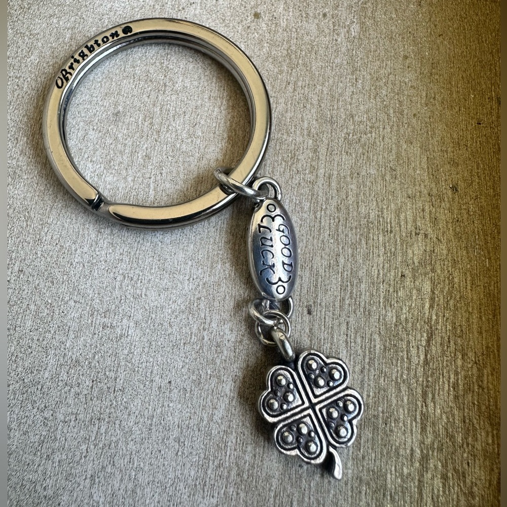 Brighton Good Luck 4 leaf clover key fob
